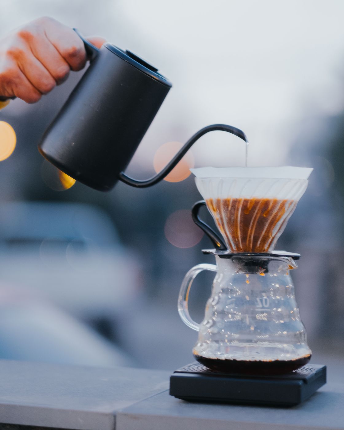 Café filtrado en V60